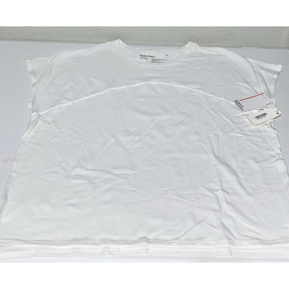 Sports Illustrated Mens Crew Neck Sleeveless T-Shirt‎ Muscle Shirt XL White NEW
